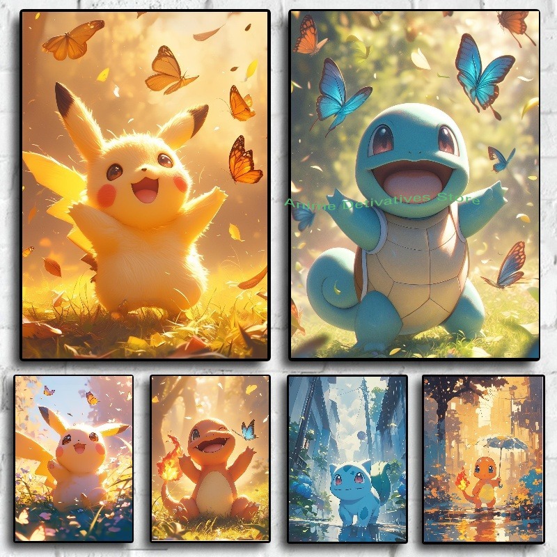 Pokemon Binder Card - Anime-Figuren HD Charizard Bulbasaur Squirtle Charmander